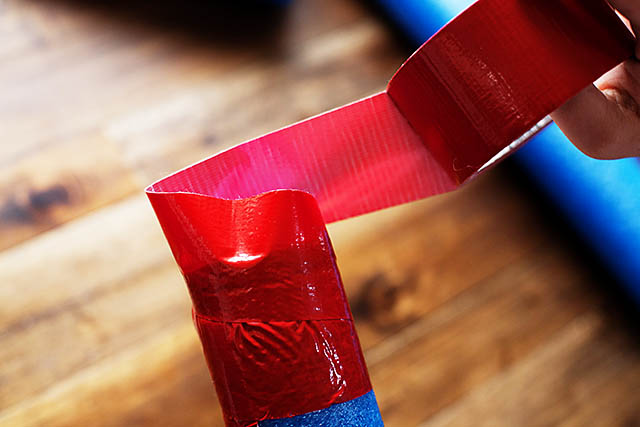 DIY pool noodle nunchucks from All for the Boys blog